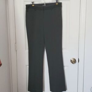 Express Editor Womens Dress Pants, Charcoal Grey w/Black Waist Band & Pockets